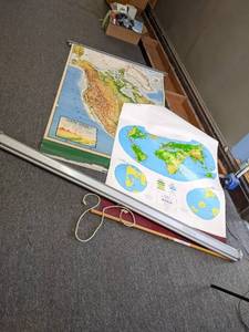 lot 421 image: 40 wide world map, 45 wide map of...