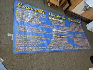 lot 425 image: Evansville Yearbook Sponsors banner...