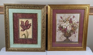 lot 51 image: Gorgeous Set of Framed Floral Wall Art