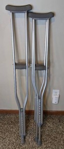lot 96 image: Two Sets of Crutches Tall Adult & Medium Adult