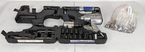 lot 24 image: Campbell Hausfeld Air Tool Kit with Impact Wrench, Air Ratchet and Air Hammer