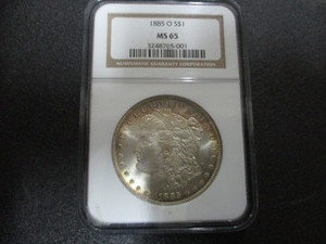 1885-O Morgan MS65
