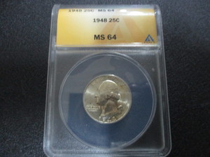1948 Franklin Quarter MS64