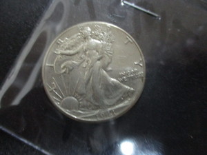1941 Walking Liberty coin
