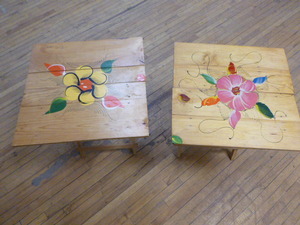 lot 57 image: 2 Unique Folding Tables