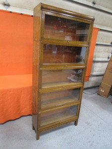 1920s Lundstrom Sectional Legal Bookcase 11x34x78