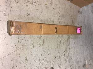 lot 50 image: 1-58 in. x 18 ft. Aluminum and Vinyl Garage Door Bottom by M-D Building Products Customer Returns See Pictures