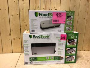 lot 64 image: Lot of 2 Food Saver Vacuum Sealing System Customer Returns See Pictures