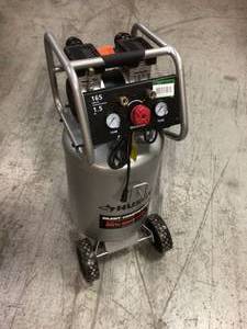 lot 102 image: 20 Gal. Vertical Electric-Powered Silent Air Compressor by Husky Customer Returns See Pictures