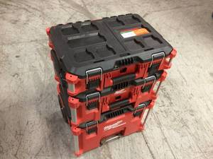 lot 103 image: PACKOUT 22 in. Modular Tool Box Storage System by Milwaukee Customer Returns See Pictures