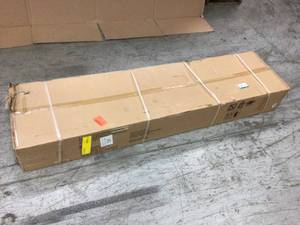 lot 104 image: Ready-to-Assemble 24-Gauge Steel Freestanding Garage Cabinet in Black (30 in. W x 72 in. H x 18 in. D) by Husky Customer Returns See Pictures