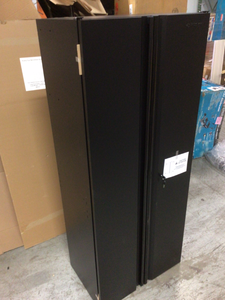 lot 107 image: 3-Piece Regular Duty Welded Steel Garage Storage System in Black (78 in. W x 75 in. H x 19 in. D) by Husky Customer Returns See Picures