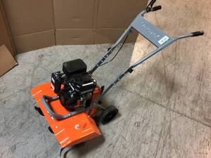 lot 113 image: 11 in. x 21 in. 98 cc Front Tine Tiller by YARDMAX Customer Returns See Pictures