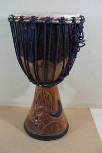 Carved Senegal Drum
