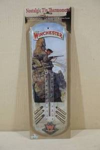 NEW Winchester Nostalgic Tin Thermometer