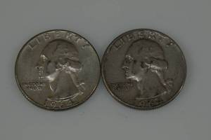 Washington Silver Quarter Coins - 1964-D