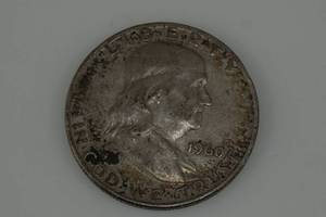 1960-D Franklin Silver Half Dollar Coin