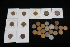 Assorted US Pennies and Nickels