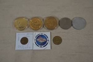 Assorted Casino and Gaming Tokens