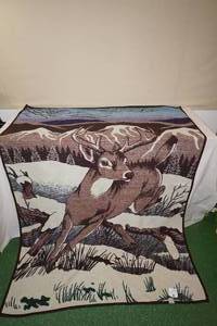 San Marcos Deer Print Blanket