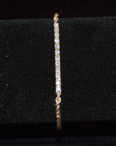 NEW 14K Yellow Gold Ladies Diamond Tennis Bracelet - 12 Carat Total