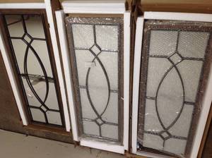 Lot of 3 Kate and Laurel Bakersfield 42 in. x 16 in. Classic Rectangle Framed Rustic Brown Wall Accent Mirror - good condition - review all pictures