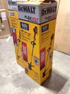Lot of 2 DEWALT FLEXVOLT 60-Volt MAX Lithium- Ion Electric Cordless Attachment Capable String Trimmer  review all pictures
