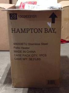 Hampton Bay 48000 BTU Stainless Steel Patio Heater - good condition - review all pictures