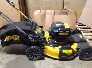 Dewalt Battery Powered Lawn Mower Tool Only Missing safe start key review all pictures
