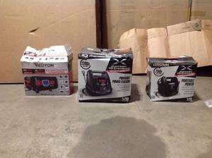 Lot of 3 Battery Chargers and Portable power station Car Appliances - customer Returns  Review all Pictures