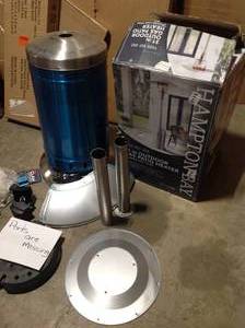 Mix Lot  of Heat Storm Tradesman 1,500-Watt Outdoor Electric Infrared Quartz Portable Space Heater with Roll Cage and WallCeiling Mount - used for parts - review all pictures