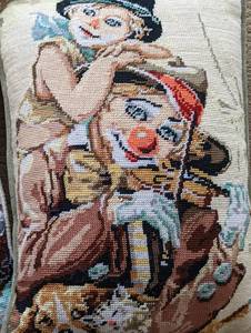 lot 39 image: Adorable Children Themed Needlepoint Pillows