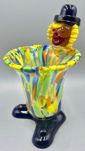 lot 208 image: Cute and Colorful Art Glass Clown