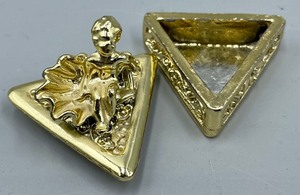 lot 265 image: 4 Golden Trinket Boxes