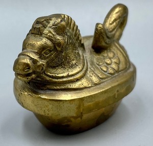 lot 248 image: Brass Figural Trinket Box from India