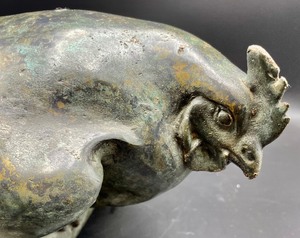 lot 234 image: Metal Chicken Figurine