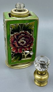 lot 236 image: Exceptional Enamel Perfume Bottle