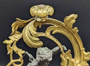 lot 53 image: Antique Gilt Bronze Cherub Sculpture