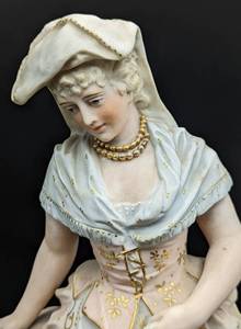 lot 54 image: Antique Meissen Porcelain Figurine