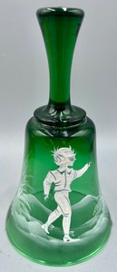 lot 295 image: 2 Beautiful Glass Bells