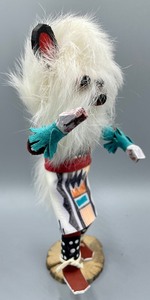 lot 299 image: White Wolf Kachina Doll