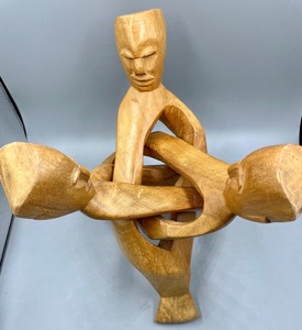 lot 370 image: Wooden Figurine Stand