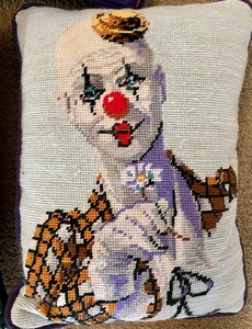 lot 372 image: 3 Neat Needlepoint Pillows