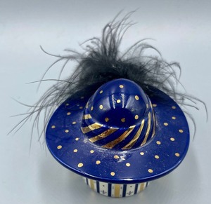 lot 378 image: Hat Themed Trinket Boxes