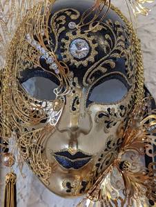 lot 83 image: Golden Venetian Mask