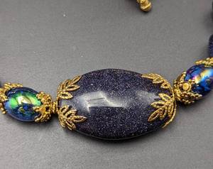 lot 331 image: Stunning Gail Be Blue Beaded Necklace