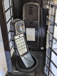 lot 342 image: Olde Tyme Reproduction Phone Booth Telephone