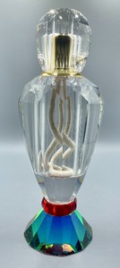 lot 173 image: Amazing Holographic Art Glass Oil Lamp