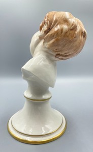 lot 153 image: Porcelain Bust of Crying Boy