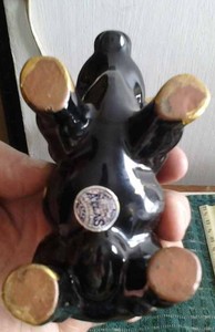 Four Vintage Ceramic Animal Planters and an Elephant Figurine